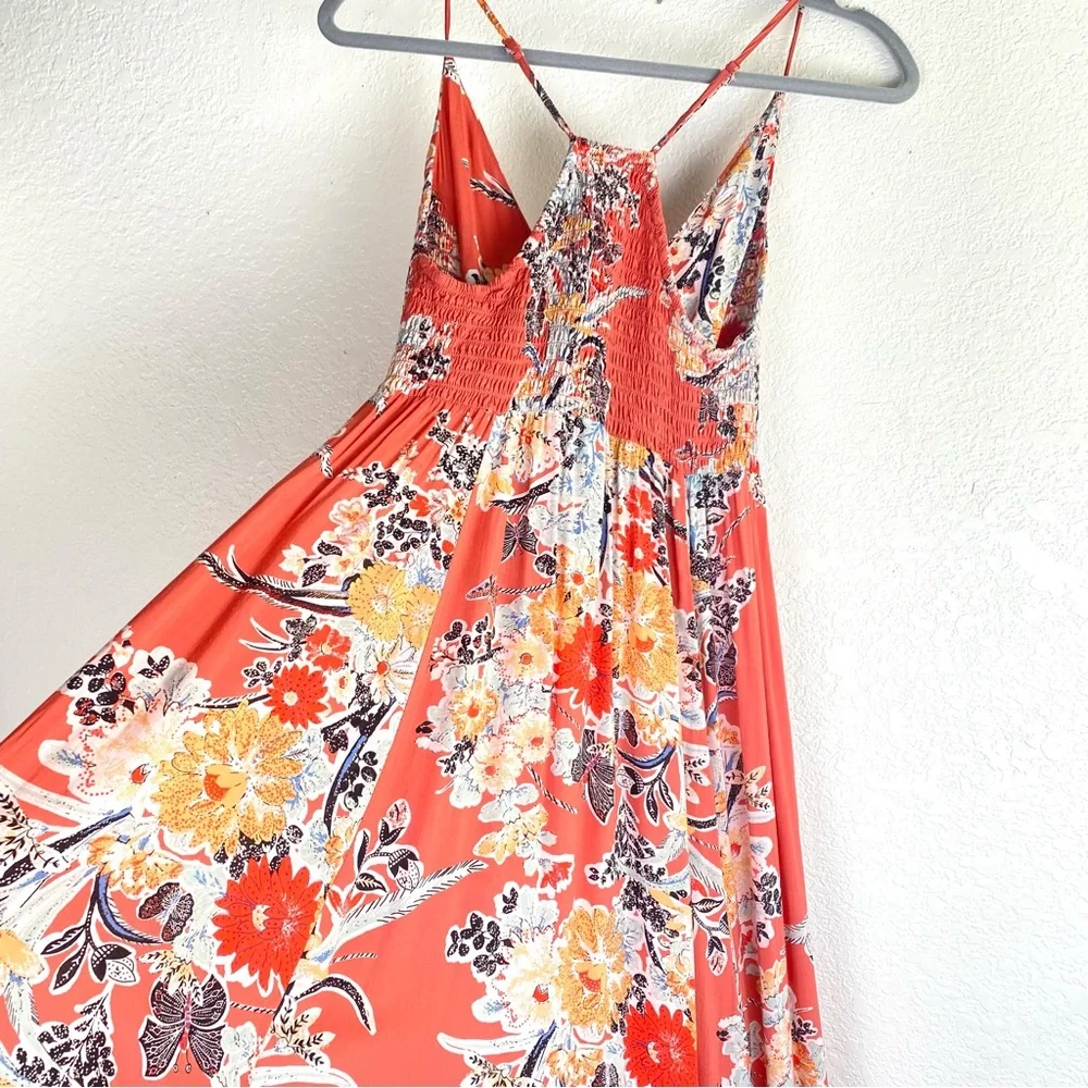 Free people through the vine maxi dress Size Small orange - Picture 12 of 16